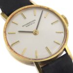 International Watch Company (IWC) Vintage Watch, Caliber 41, 18K Yellow Gold x Leather Strap, Manual Winding, Analog Display, Silver Dial, Ladies'. - Image 3