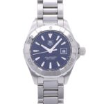TAG Heuer Aquaracer WAY1410 Quartz Watch Stainless Steel Black Dial 0038TAG HEUER Women's