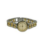 HERMES Vintage Clipper Stainless Steel GP Quartz Wristwatch, Silver/Gold, 29221 - Image 8