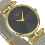 Christian Dior Watch 3026 Stainless Steel x Gold Plated Quartz Analog Display Black Dial Women's - Image 3
