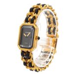 Chanel Premiere Large Size H0001 Wo Black Gold Quartz - Image 2