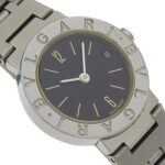 BVLGARI Bzero1 Watch, BZero1 BB23SS, Stainless Steel, Quartz Movement, Analog Display, Black Dial, Women's - Image 3