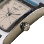 HERMES H-Watch HH1.210 White Dial Blue Silver Color Women's Watch - Image 6