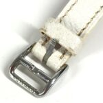 HERMES CL4.230 Clipper Nacle 12-Piece Diamond Wo with Leather Strap White Leather/Stainless Steel - Image 7
