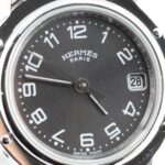 HermÃ¨s Clipper CL4.210 Stainless Steel Quartz Watch - Image 8