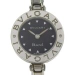 BVLGARI Bzero1 BZ22S Women's Stainless Steel Quartz Analog Display Watch with Black Dial