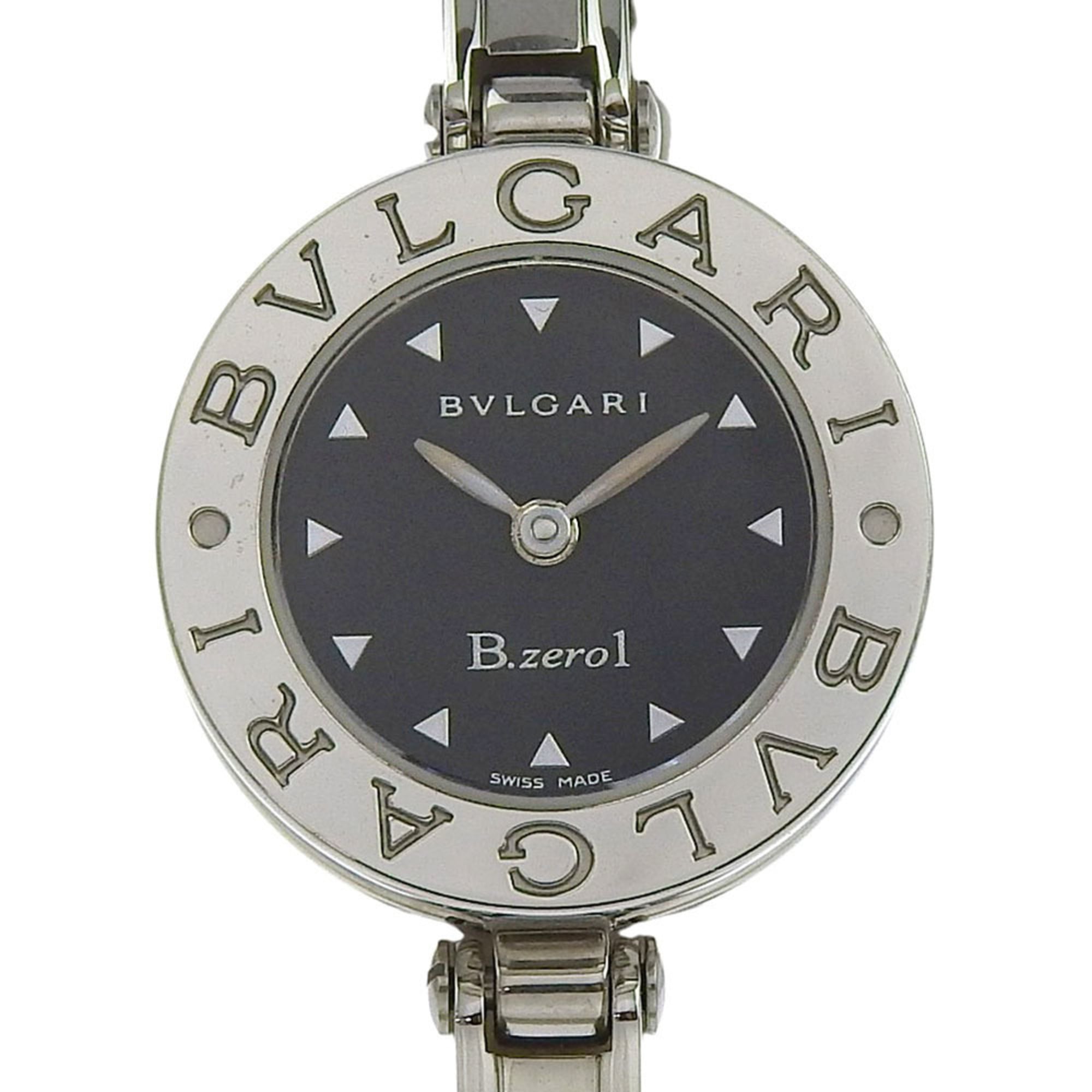 2000_824c2483-636c-4b8e-b586-e933521e21ab.jpg BVLGARI Bzero1 BZ22S Women's Stainless Steel Quartz Analog Display Watch with Black Dial - Image 1