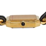 CHANEL Premiere M Quartz Watch with Black Dial and Plated Leather Strap for Women - Image 4