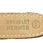 Hermes Arceau watch, total weight 28.9g, stainless steel, genuine leather strap, quartz movement, white dial. - Image 7