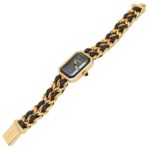 Chanel CHANEL PremiÃ¨re S Gold Plated (GP) Leather Strap Wo Black H0001 - Image 4