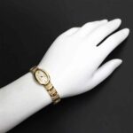 Cartier Mini Baignoire W15109D8 Women's Watch, Ivory, 18K Yellow Gold, Quartz Watch - Image 5