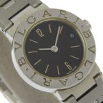 BVLGARI Wristwatch BB23SS Stainless Steel Quartz Analog Display Black Dial Women's - Image 3