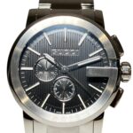 Gucci G-Chrono total weight 170.8g stainless steel quartz movement black dial 101.2