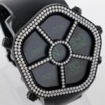 JACOB & CO 5 Time Zone Ghost Watch GMT JC-GST-WHD Stainless Steel x Rubber Black Quartz Digital Display Dial Men's - Image 3