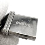 Chanel Ladies' Premiere L Battery-Powered Black Dial Stainless Steel Quartz Movement Silver/Black Strap. - Image 7