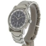 BVLGARI Solo Tempo Watch ST35S Stainless Steel Quartz Analog Display Black Dial Men's - Image 2