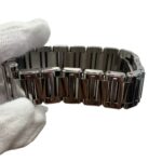 Tiffany & Co. Grand Rectangular Watch, Total Weight 73.4g, Stainless Steel, Quartz Movement, White Dial - Image 9
