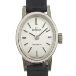 OMEGA Geneva Women's Watch, Caliber 485, Stainless Steel, Manual Winding, Analog Display, Silver Dial