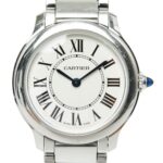Cartier Ronde Must de Online Exclusive Watch WSRN0033 Quartz White Dial Stainless Steel Ladies CARTIER