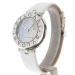 BVLGARI B-zero1 Watch BZ30FDSL Stainless Steel x Leather Flower Quartz Analog Display White Shell Dial Women's - Image 2