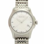 Like new Gucci G-Timeless 126.5 stainless steel silver quartz watch 1757GUCCI