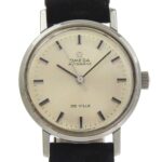 Omega De Ville 565.005 Women's Watch - Stainless Steel x Leather Strap, Silver, Automatic Movement, Analog, Silver Dial