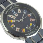 CORUM Corum Admiral's Cup Watch 39.610.30 V-50 Stainless Steel x Gun Blue Navy Quartz Analog Display Women's Dial - Image 3