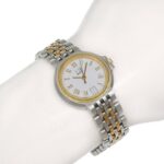 Dunhill Elite Date White Dial 18K Yellow Gold Stainless Steel 40.7g Quartz Battery Approx. 27mm Women's Watch - Image 6