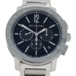 Bulgari BVLGARI Men's Watch, Brand: Chronograph Automatic AT Stainless Steel SS BB41SCH Silver Black - Image 2