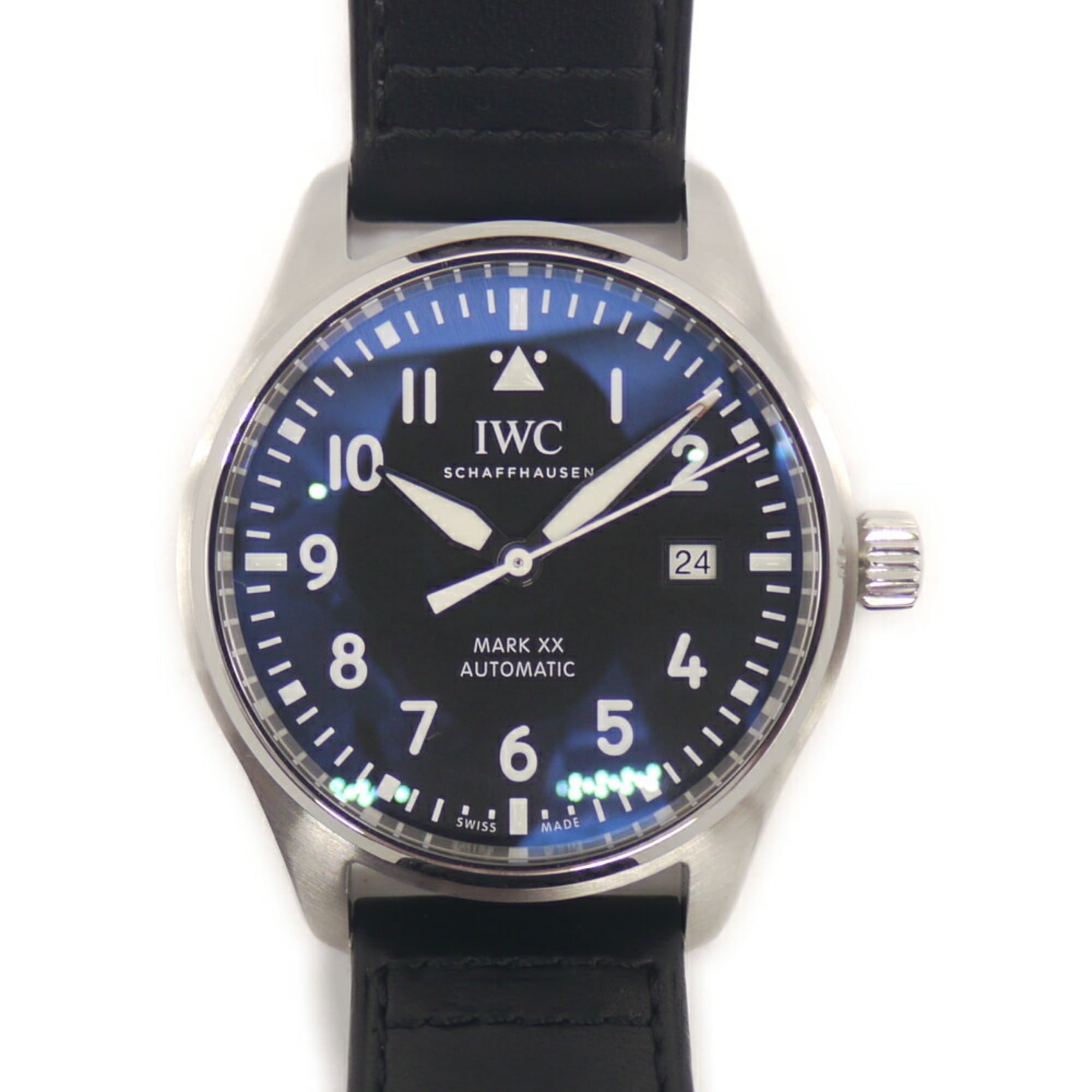 2000_8f0fd71b-b067-46c6-b0d6-76785adb1482.jpg IWC International Watch Company Pilot's Mark XX IW328201 Automatic Black Dial Wristwatch - Image 1