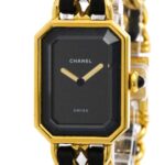 CHANEL Premiere Size L Gold Plated Quartz Ladies Watch H0001
