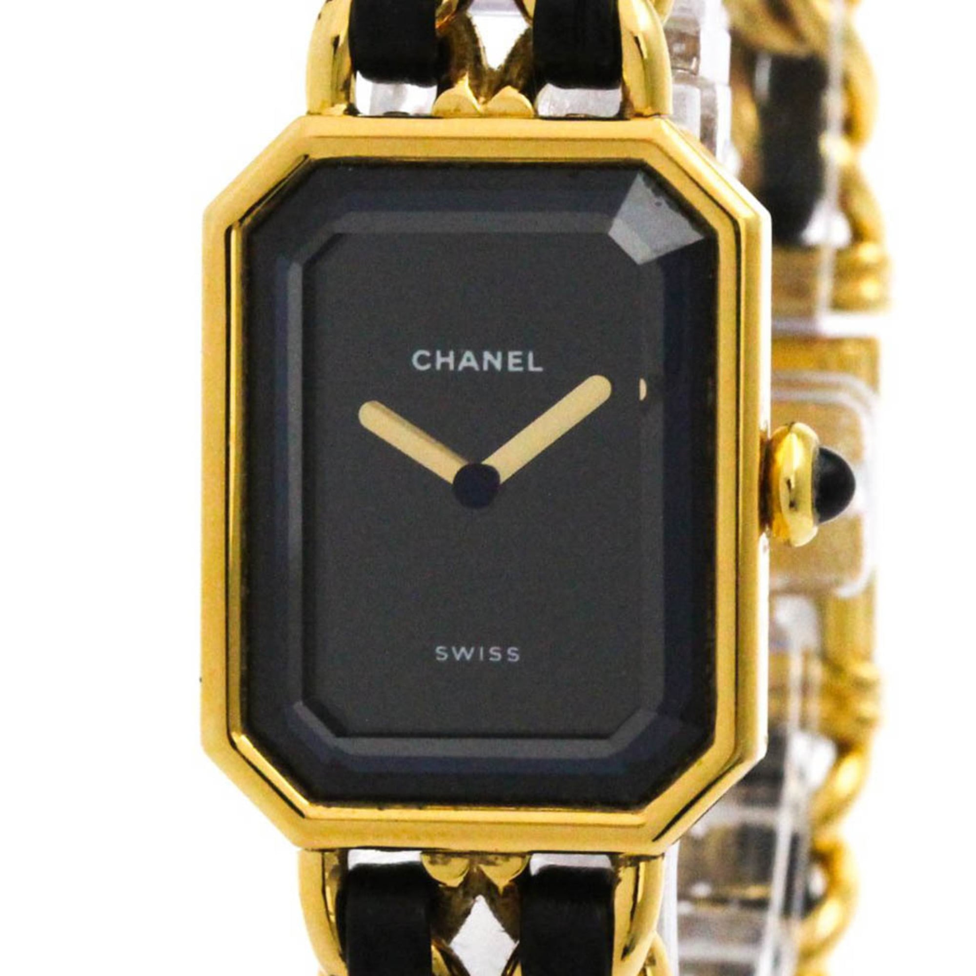 2000_8f1922b8-c7fa-44e7-8472-63017ca07757.jpg CHANEL Premiere Size L Gold Plated Quartz Ladies Watch H0001 - Image 1