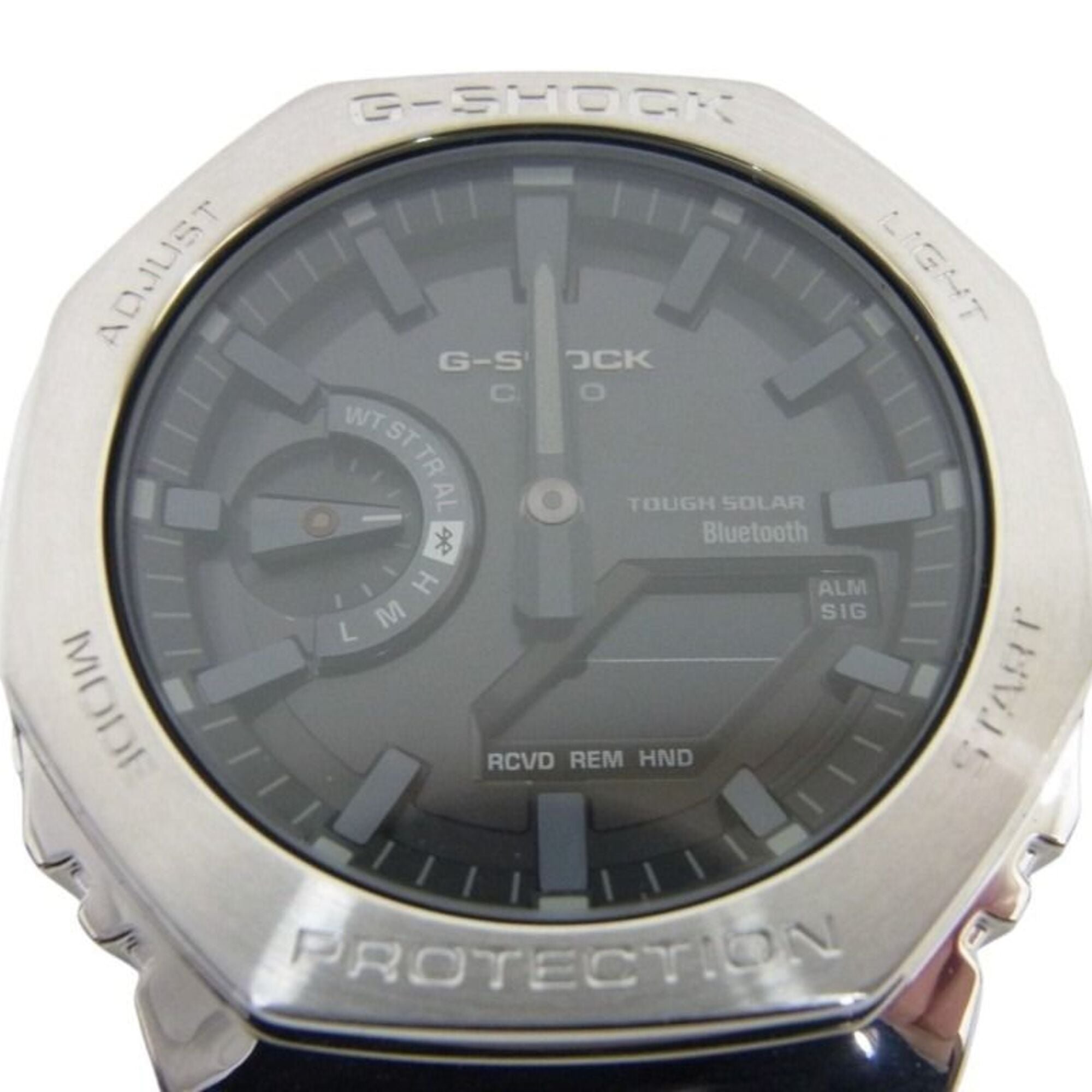 2000_903711ae-3016-4e18-bc09-8cac2f819aa7.jpg CASIO G-SHOCK FULL METAL 2100 Series GM-B2100SD-1AJF Gray Silver Stainless Steel Men's Watch - Image 1