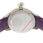 Unused Charriol Columbus 12-Piece Diamond Watch CO36QS.369.003, Stainless Steel Embossed Leather, Purple Dial, Quartz Movement, 0596 CHARRIOL - Image 5