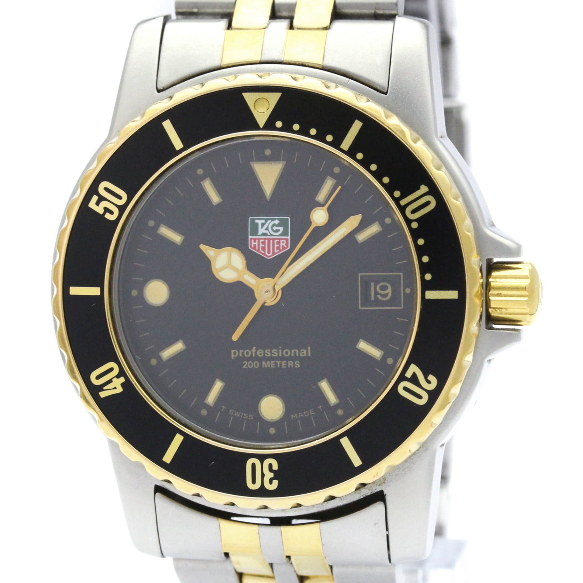2000_93073670-de25-4168-91e0-1a47c245e44f.jpg TAG HEUER 1500 Professional Gold Plated Steel Quartz Mens 925.213G-20 - Image 1