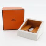Hermes HERMES Clipper Watch CL4.210 Stainless Steel Quartz Analog Display White Dial Women's S212224805 - Image 9