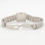 Bulgari BVLGARI Quadrato Watch, Stainless Steel, Women's, Black, SQ22SS - Image 4