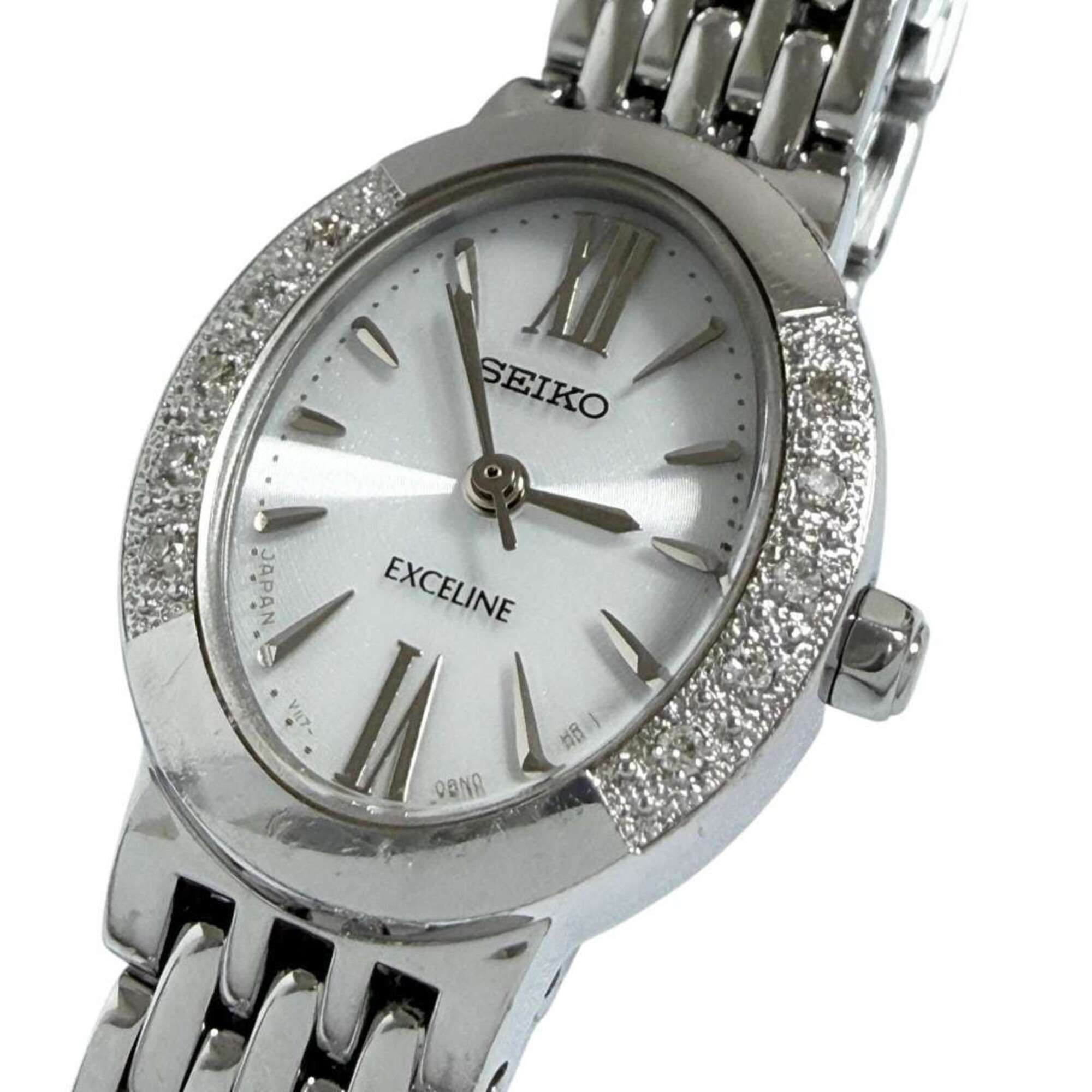 2000_94b9e650-b66d-477e-9c5c-f77419ba490f.jpg Seiko Dolce Exceline Ladies' Solar Watch with 10 Diamonds - Image 1