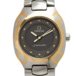 Omega Seamaster Polaris Quartz Watch, Gray Dial, Stainless Steel, Yellow Gold, Women's, OMEGA