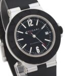 BVLGARI BB40AT Alum Date Watch Rubber Men's - Image 4