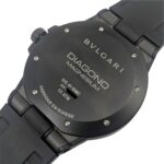 BVLGARI Diagono Magnesium Date Ceramic Gray Dial Rubber Black Automatic Men's Watch DG41SMC - Image 9