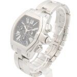 Cartier Roadster Chronograph XL Watch, Stainless Steel, Men's, Black (W62020X6) - Image 2