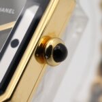 Chanel CHANEL PremiÃ¨re L Gold Plated (GP) Leather Strap Wo Black H0001 - Image 7