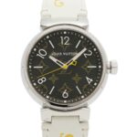 Louis Vuitton Tambour Monogram QA072Z Brown Dial