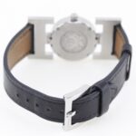 Hermes HERMES Paprika Watch PA1.220 Stainless Steel x Leather 2002 â–¡F Quartz Analog Display White Dial Ladies - Image 5