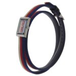 Gucci G Frame Tricolore Watch YA147502/147.5 Stainless Steel and Canvas Quartz Analog Display Multicolor Dial Women's - Image 2