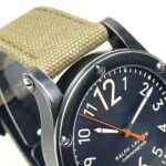 RALPH LAUREN Ralph Lauren Sporting Safari RL67 Chronometer Watch (RL0220900) with Stainless Steel Canvas Strap, Black/Khaki - Image 6