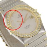 OMEGA Constellation Men's Watch, Stainless Steel with Diamonds, Quartz Movement, Analog Display, Silver Dial - Image 3