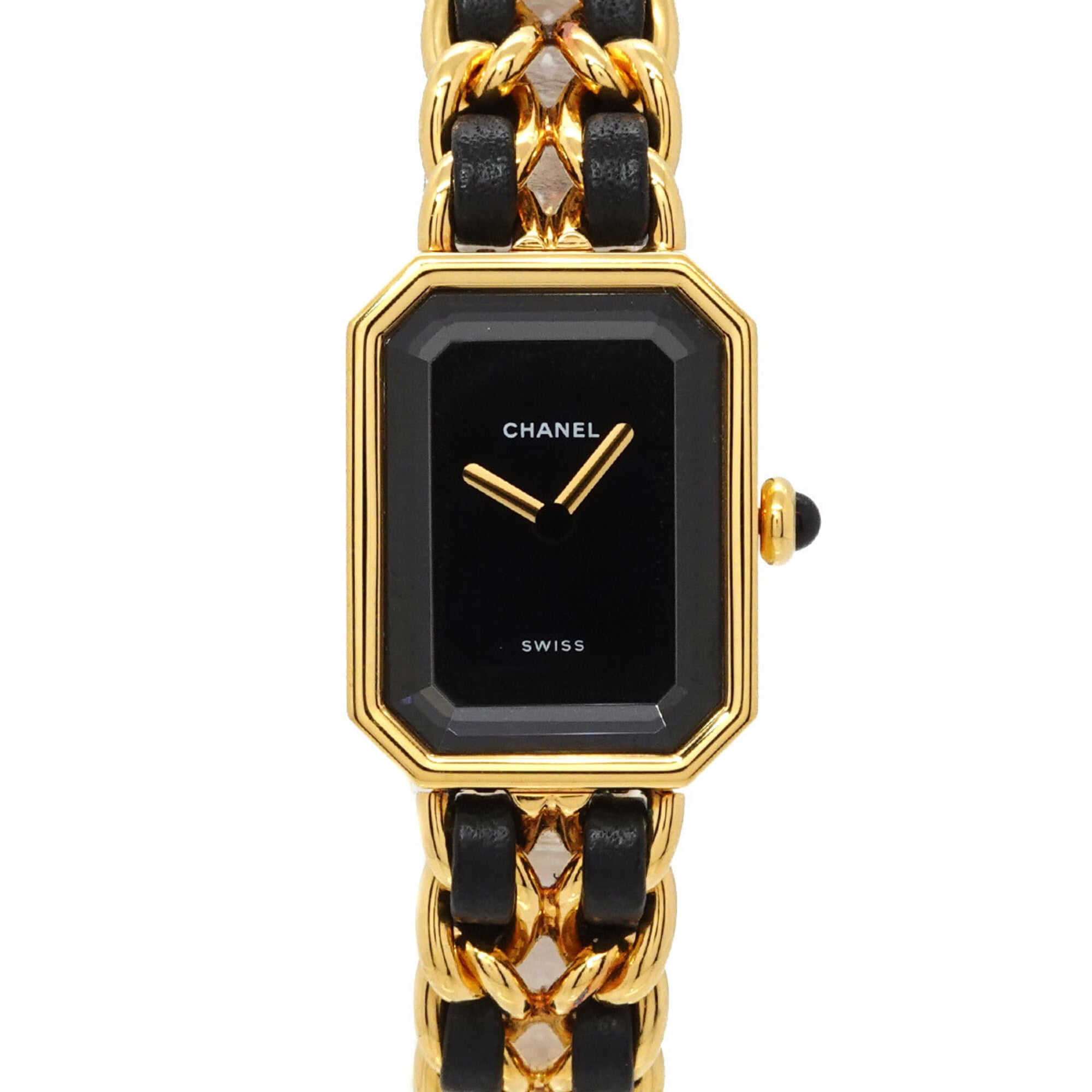 2000_98e2f53b-6892-4fa5-a9dc-617e72a5d997.jpg Chanel Premiere Large Size H0001 Wo Black Gold Quartz - Image 1