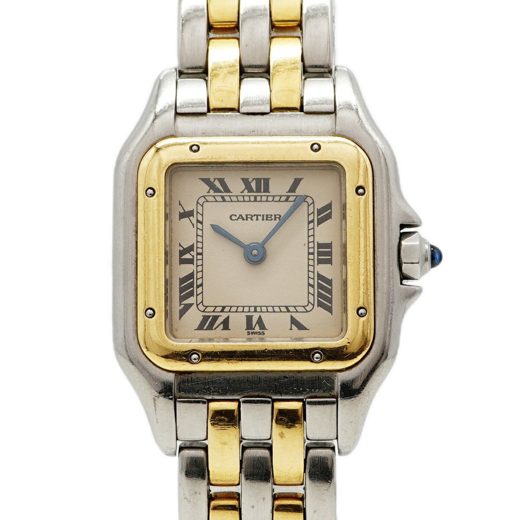 2000_9a2b2f1f-5dc1-4c06-94e6-15d2db450772.jpg Cartier Panthère SM 2-Row Two-Tone Ivory Dial Wo - Image 1